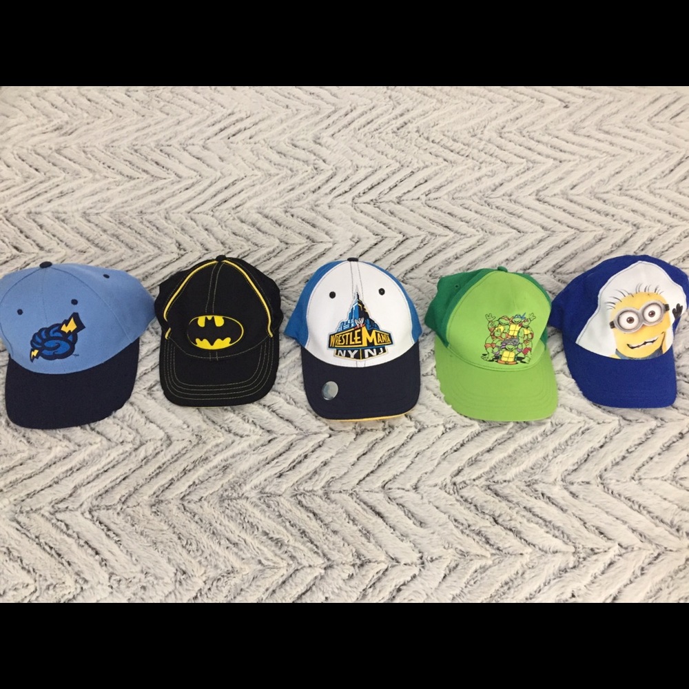 Lot of 5 Boys Hats
